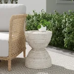 Corey Outdoor Round Accent Table Outdoor Tables Classic Home 15