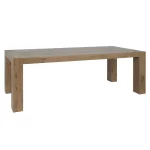 Kingston Solid Wood Rectangle Dining Table – Cafe Brown Dining Tables Brown 10