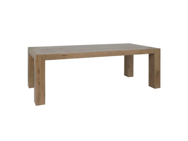 Kingston Solid Wood Rectangle Dining Table – Cafe Brown Dining Tables Brown