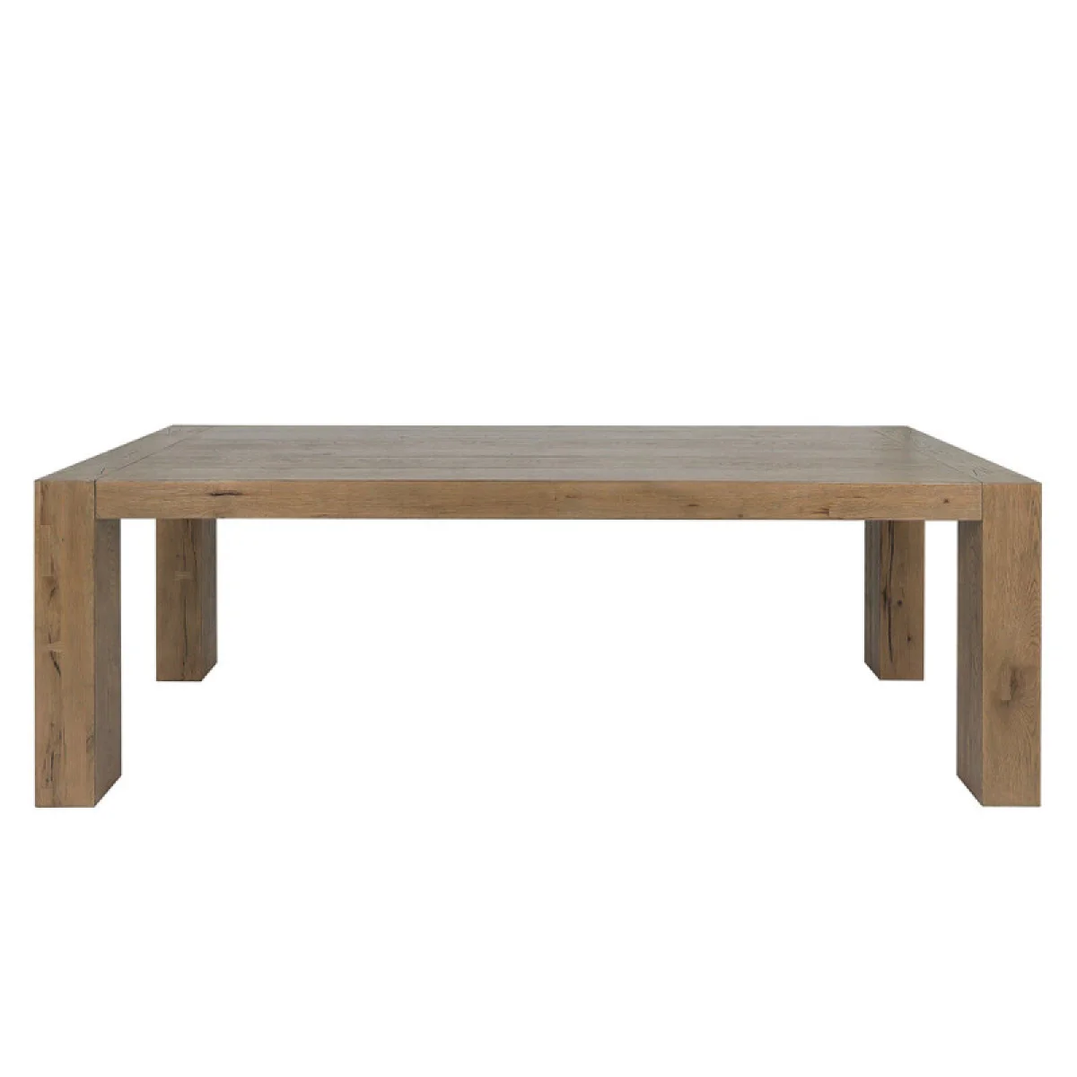 Kingston Solid Wood Rectangle Dining Table – Cafe Brown Dining Tables Brown 6