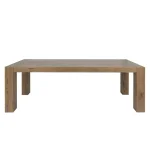 Kingston Solid Wood Rectangle Dining Table – Cafe Brown Dining Tables Brown 12