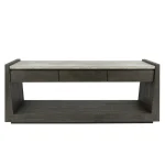 Tori Solid Wood Rectangle Console Table Console Tables Antique Gray 16