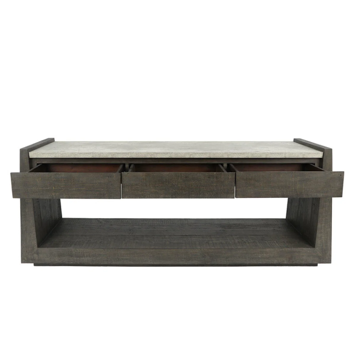 Tori Solid Wood Rectangle Console Table Console Tables Antique Gray 8