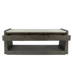Tori Solid Wood Rectangle Console Table Console Tables Antique Gray 17
