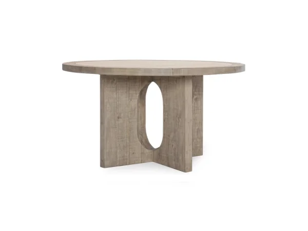 Talbot Solid Wood Round Dining Table Dining Tables Brown