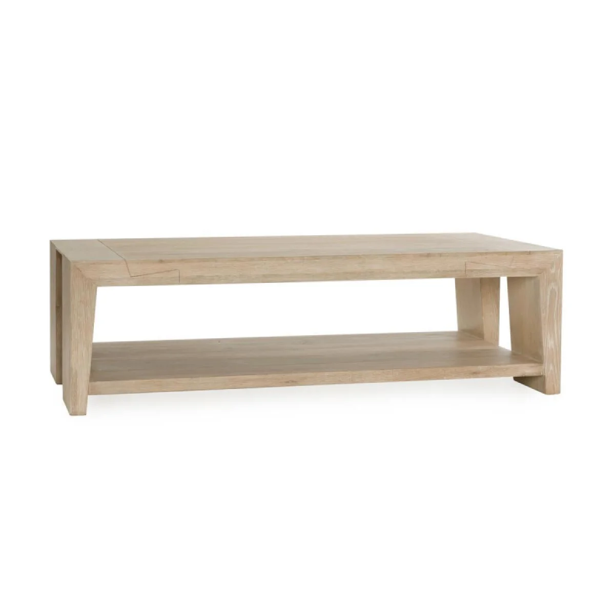 Troy Solid Wood Rectangle Coffee Table – Aged Cream Cocktail & Coffee Tables Aged Cream 4