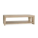 Troy Solid Wood Rectangle Coffee Table – Aged Cream Cocktail & Coffee Tables Aged Cream 13