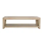 Troy Solid Wood Rectangle Coffee Table – Aged Cream Cocktail & Coffee Tables Aged Cream 15