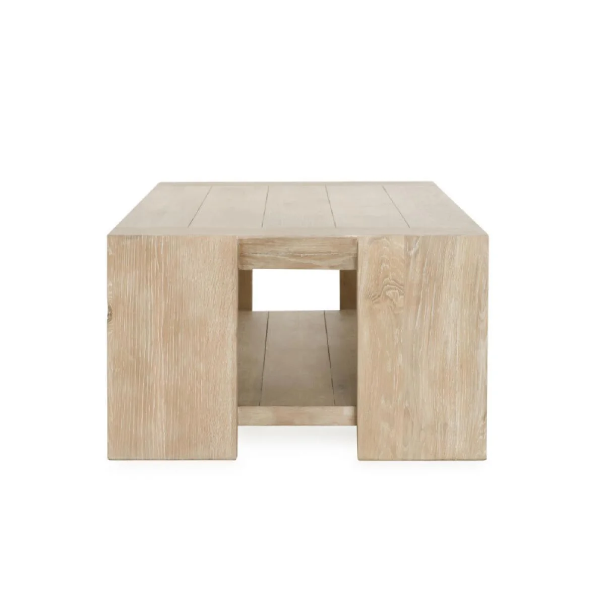 Troy Solid Wood Rectangle Coffee Table – Aged Cream Cocktail & Coffee Tables Aged Cream 7