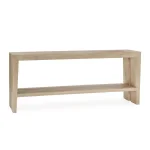 Troy Solid Wood Rectangle Console Table – Aged Cream Console Tables Aged Cream 13