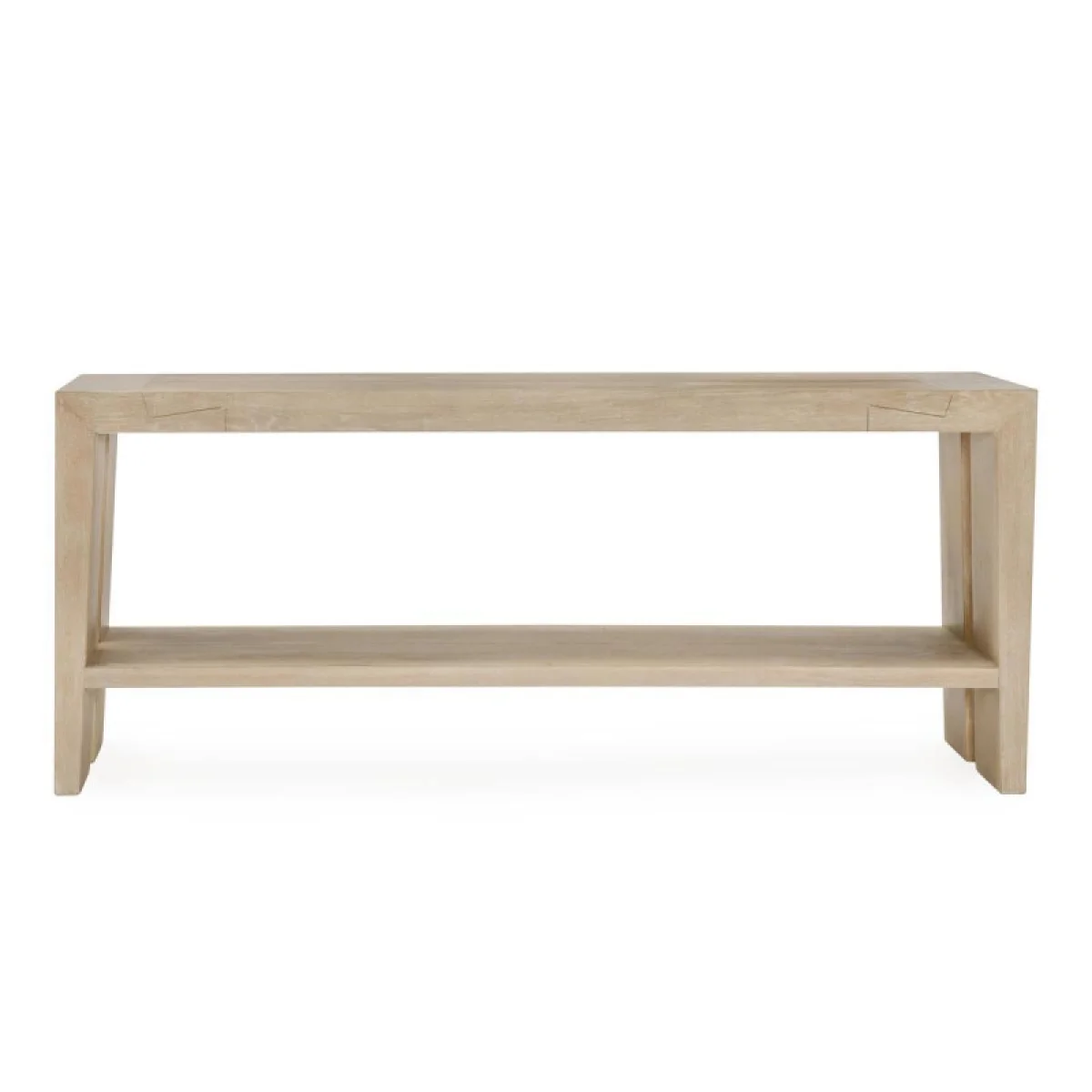 Troy Solid Wood Rectangle Console Table – Aged Cream Console Tables Aged Cream 6