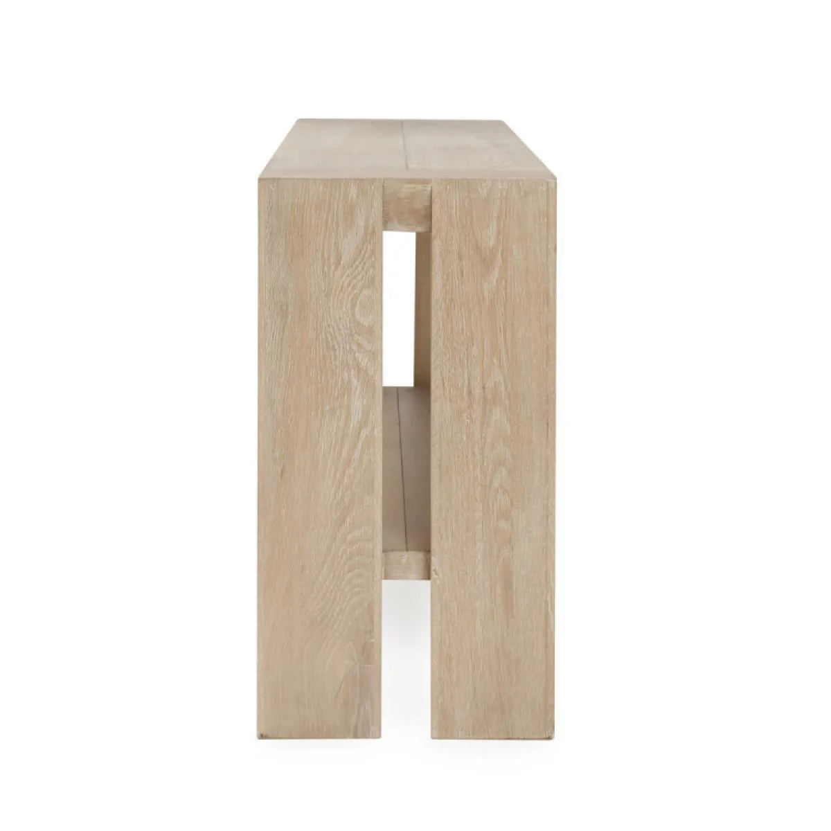 Troy Solid Wood Rectangle Console Table – Aged Cream Console Tables Aged Cream 7