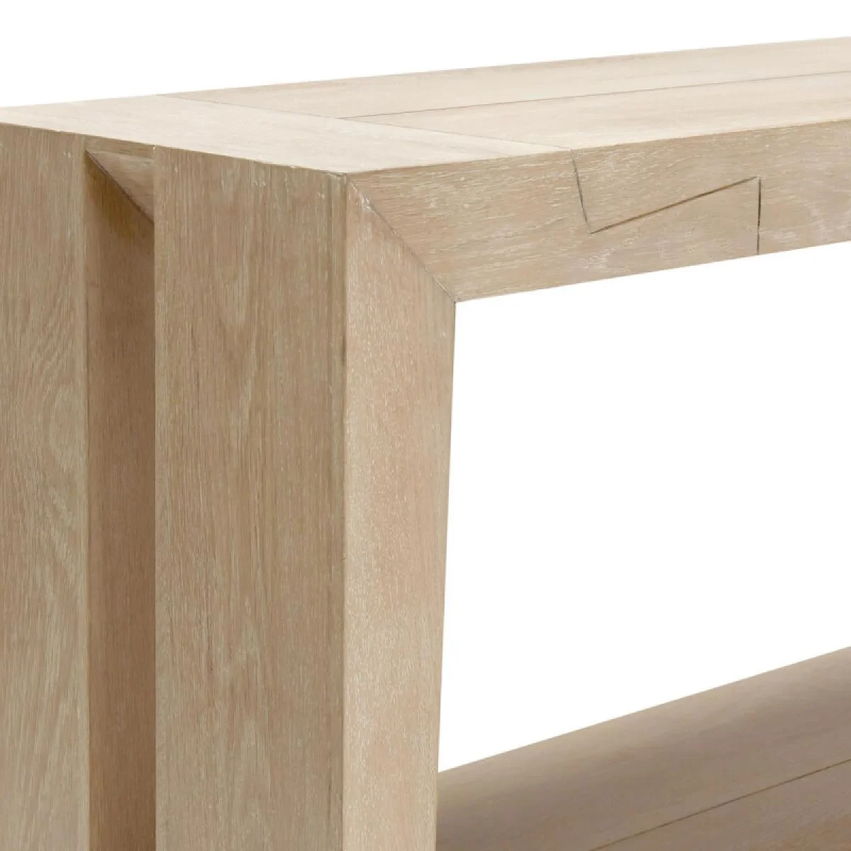 Troy Solid Wood Rectangle Console Table – Aged Cream Console Tables Aged Cream 10