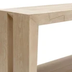 Troy Solid Wood Rectangle Console Table – Aged Cream Console Tables Aged Cream 19