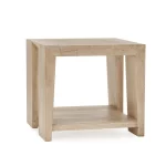Troy Solid Wood Square End Table – Aged Cream End tables Aged Cream 12