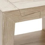 Troy Solid Wood Square End Table – Aged Cream End tables Aged Cream 17