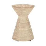 Fern Outdoor Round Accent Table Outdoor Tables Beige 11