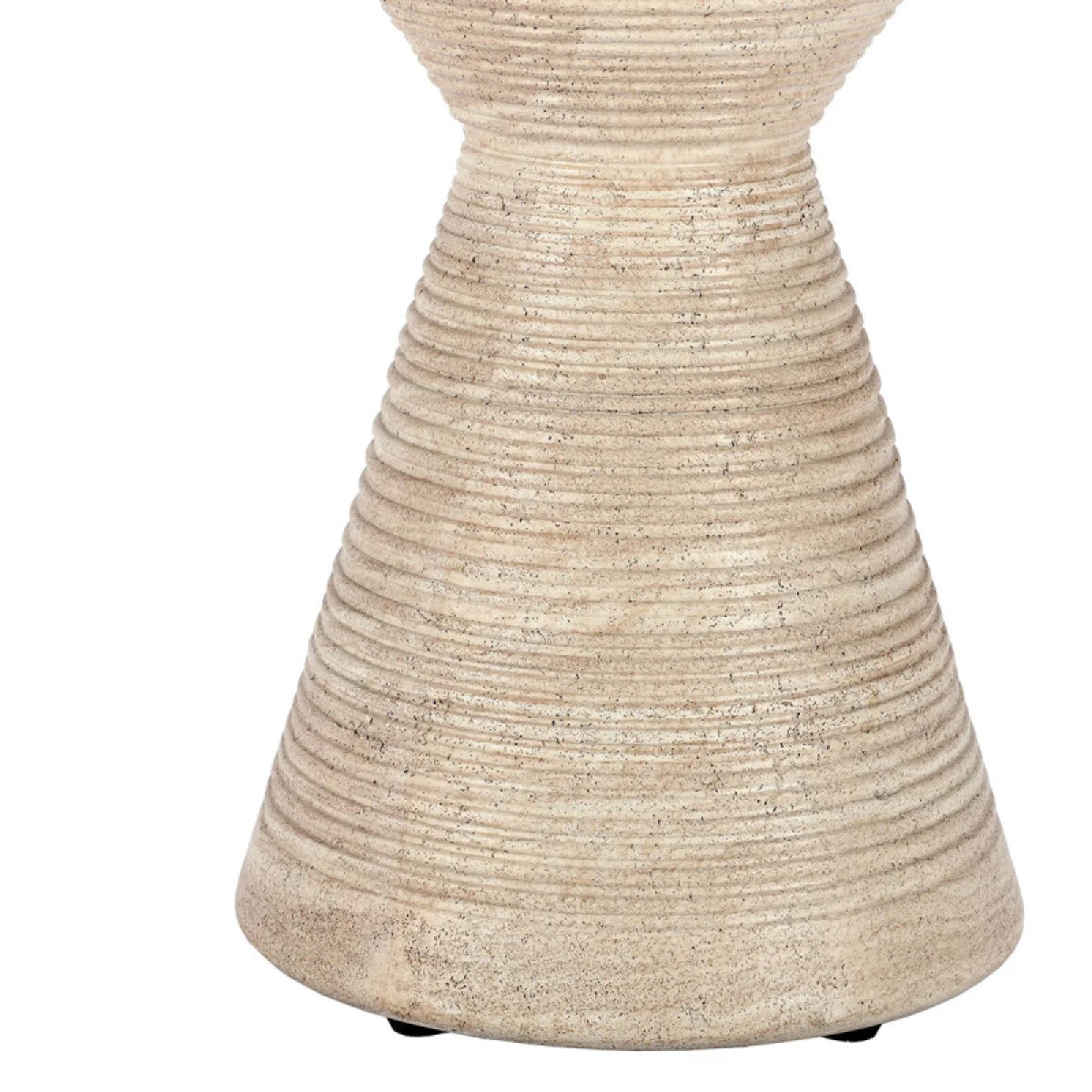 Fern Outdoor Round Accent Table Outdoor Tables Beige 7