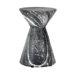 Fern Outdoor Round Accent Table – Black Outdoor Tables black 10