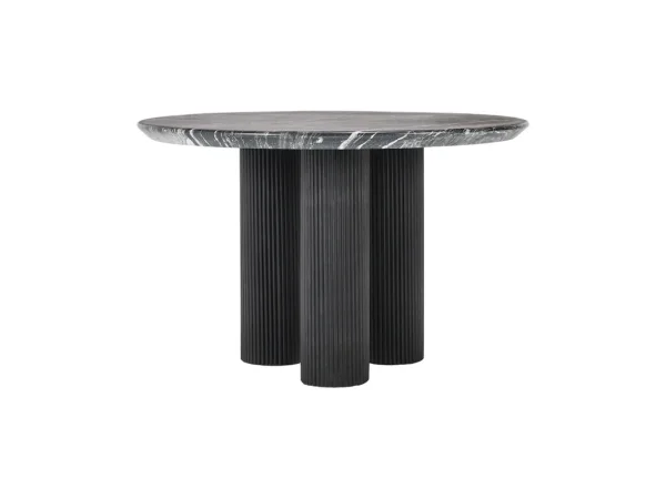 Adrian Outdoor Round Dining Table Outdoor Dining Tables black