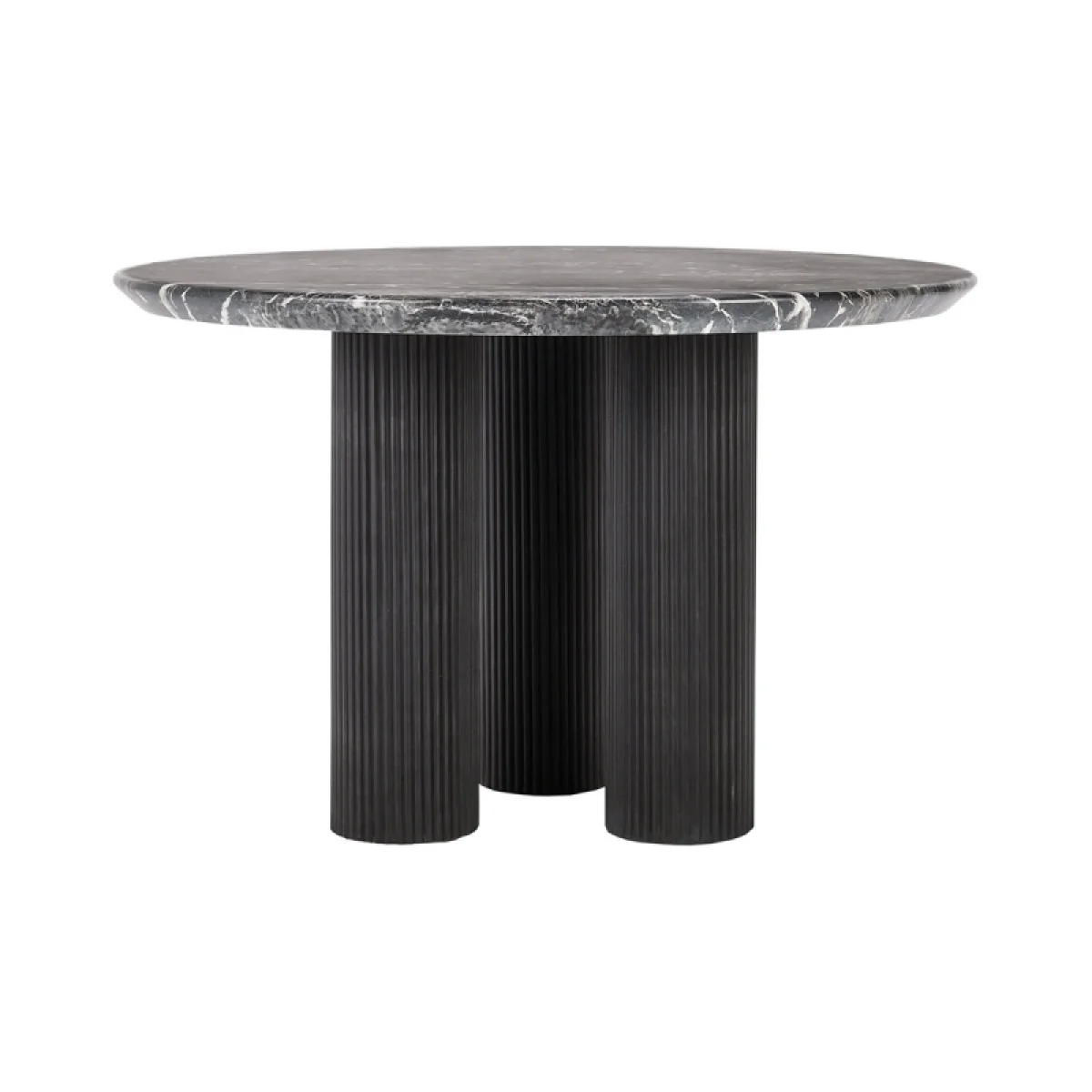 Adrian Outdoor Round Dining Table Outdoor Dining Tables black 6