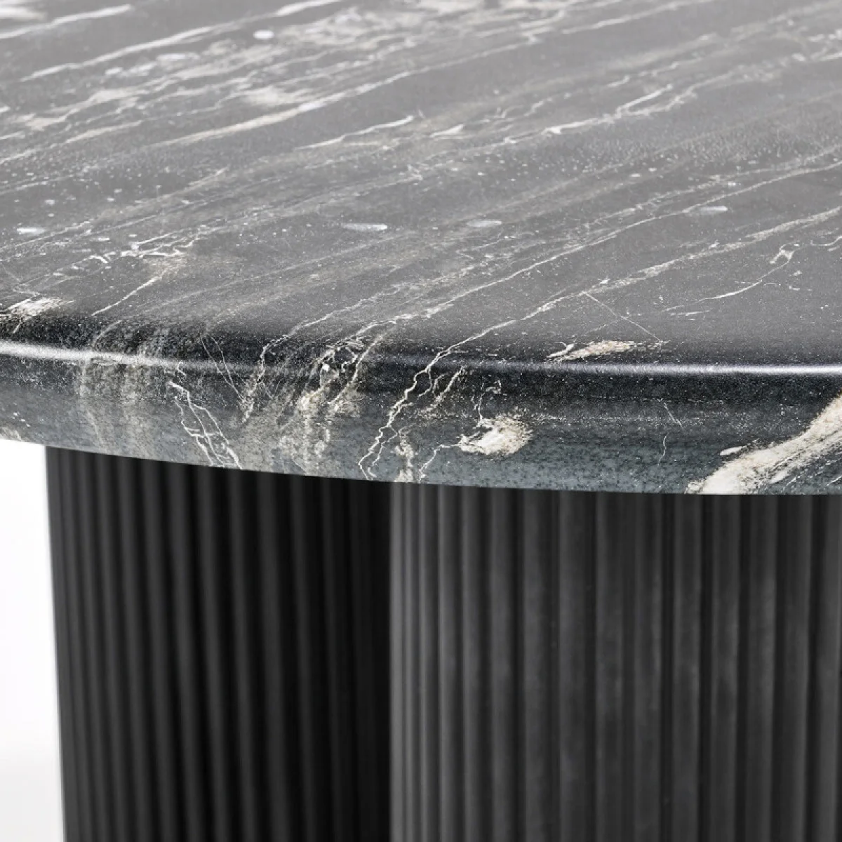 Adrian Outdoor Round Dining Table Outdoor Dining Tables black 8