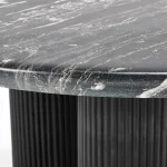 Adrian Outdoor Round Dining Table Outdoor Dining Tables black 14