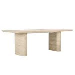 Seglass 87″ Dining Table Outdoor Dining Tables Beige 10