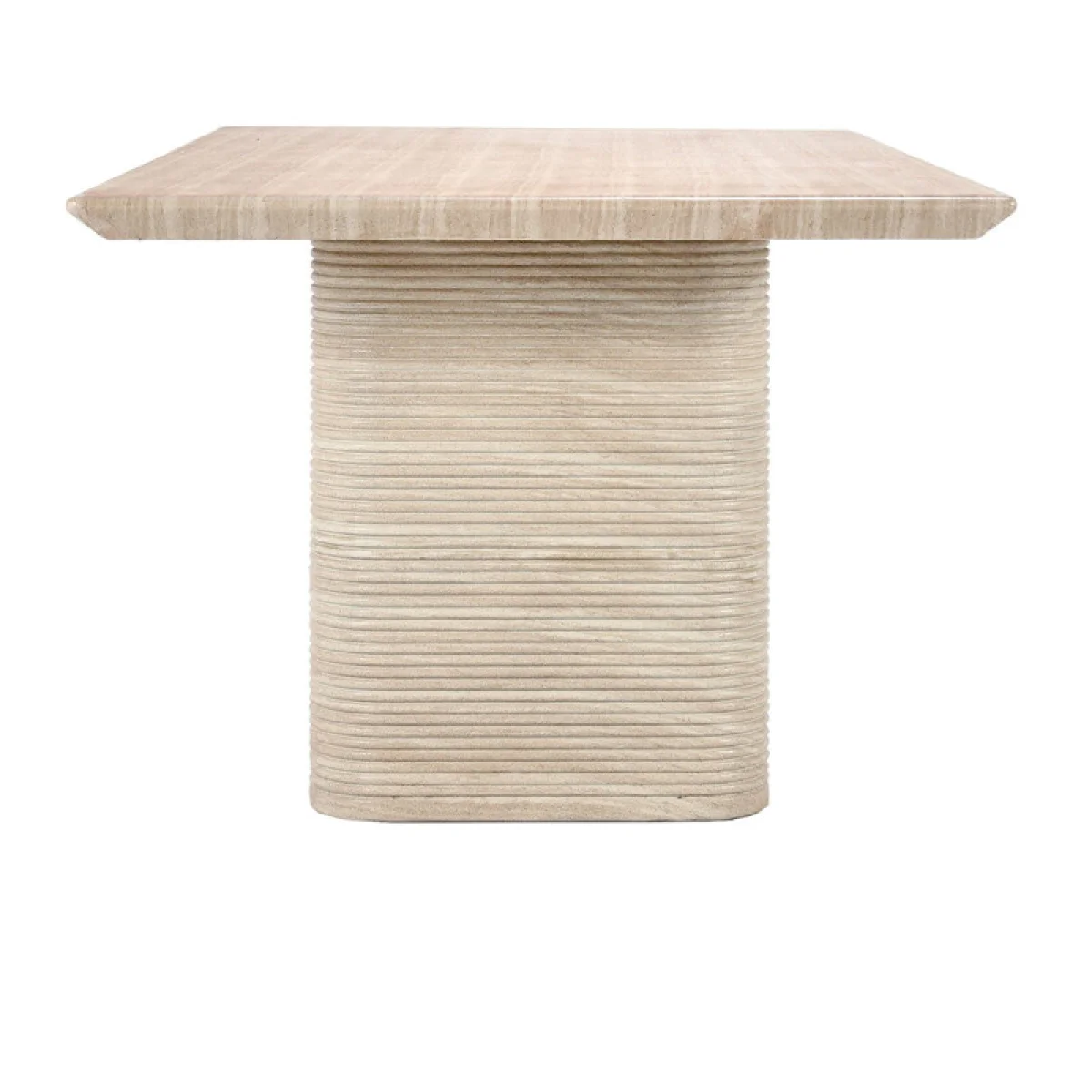 Seglass 87″ Dining Table Outdoor Dining Tables Beige 7