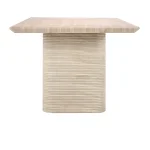 Seglass 87″ Dining Table Outdoor Dining Tables Beige 13