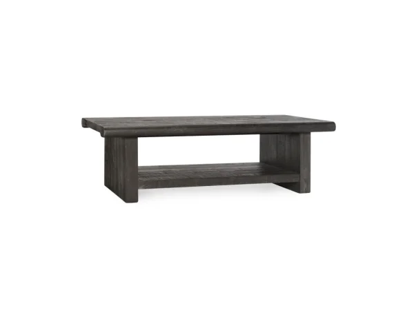 Larson Solid Wood Rectangle Coffee Table Cocktail & Coffee Tables black
