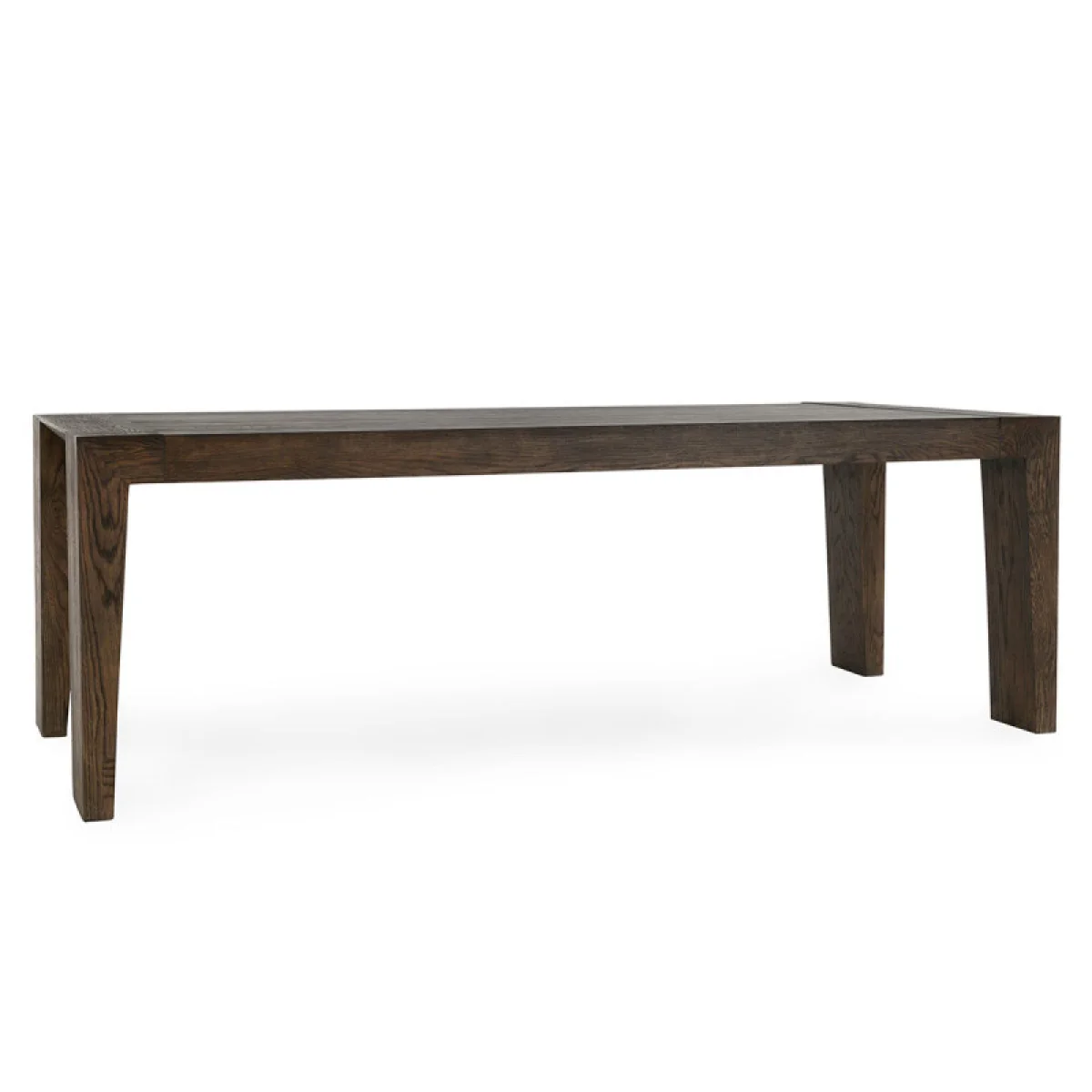 Troy Solid Wood Rectangle Dining Table Dining Tables Brown 4