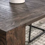 Troy Solid Wood Rectangle Dining Table Dining Tables Brown 20