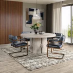 Rosemount Solid Wood Round Dining Table – White Wash Dining Tables Classic Home 23