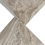 Adler Outdoor Concrete Accent Table Outdoor Tables Brown/Ivory 15