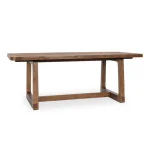 Lyra Pine Wood 80-110" Extension Dining Table Smoke Brown - Image 5