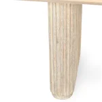 Vander Solid Wood Rectangle Dining Table - Cream Washed - Image 5