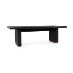 Lynx Solid Wood Rectangle Dining Table – Carbon Black Dining Tables black 13