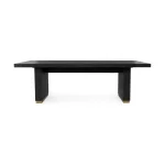 Lynx Solid Wood Rectangle Dining Table – Carbon Black Dining Tables black 15
