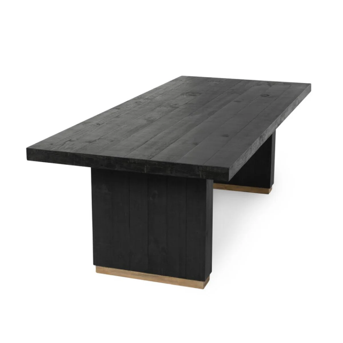 Lynx Solid Wood Rectangle Dining Table – Carbon Black Dining Tables black 8