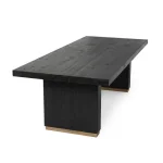 Lynx Solid Wood Rectangle Dining Table – Carbon Black Dining Tables black 17