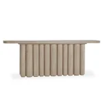 Tiber Solid Wood Rectangle Console Table - Cream Washed