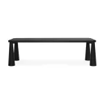 Atrop Solid Wood Rectangle Dining Table – Ink Black Dining Tables black 13