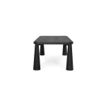 Atrop Solid Wood Rectangle Dining Table – Ink Black Dining Tables black 14