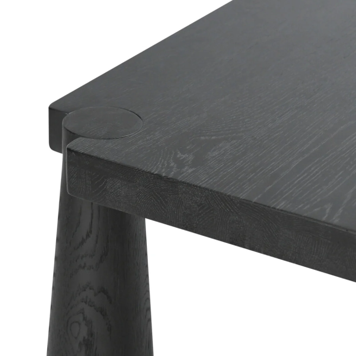 Atrop Solid Wood Rectangle Dining Table – Ink Black Dining Tables black 10