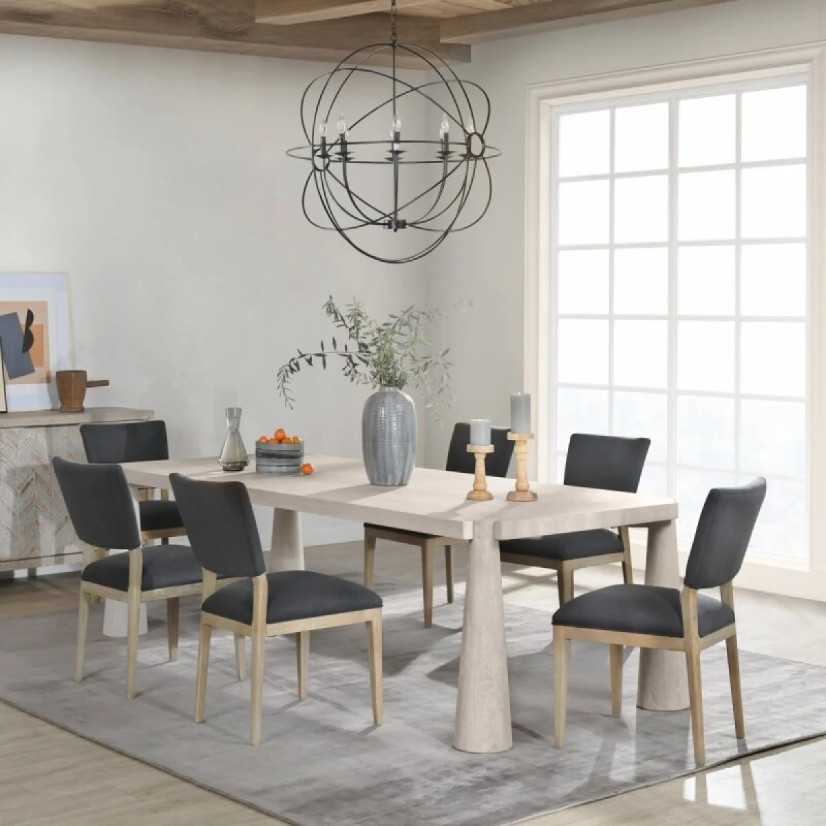 Atrop Solid Wood Rectangle Dining Table Dining Tables Classic Home 12