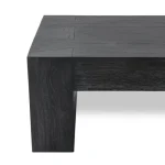 Bristol Solid Wood Rectangle Coffee Table - Black - Image 6