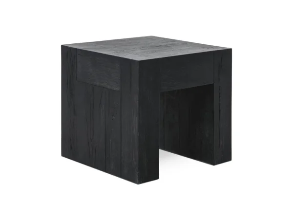 Bristol Solid Wood Square End Table – Black End tables black