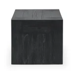 Bristol Solid Wood Square End Table - Black - Image 4