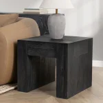 Bristol Solid Wood Square End Table - Black - Image 10